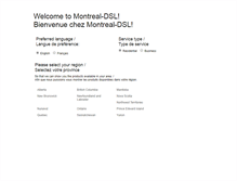 Tablet Screenshot of montreal-dsl.com